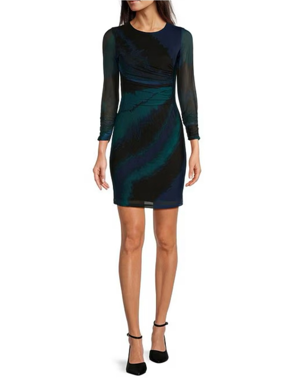 NEW! DKNY by Donna Karan Petite mesh Knit Sheath Dress women’s size 6P NWT